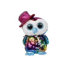 Hot Sale customized owl Stuffed Toy Animals Space Sequin owl Plush Toys